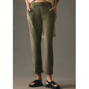 NWOT PAIGE Drew Mid-Rise Weekender Jeans Vintage Ivy Green 30